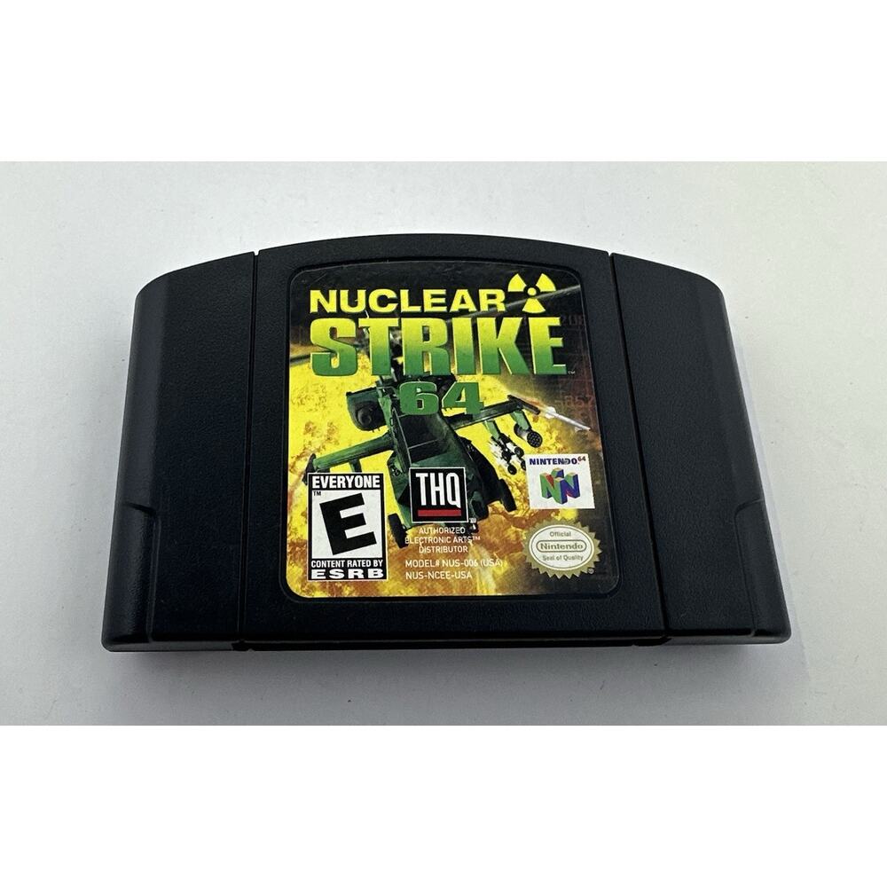 Nuclear Strike 64 Nintendo 64 N64 Authentic TESTED Vintage Gaming Fast Shipping